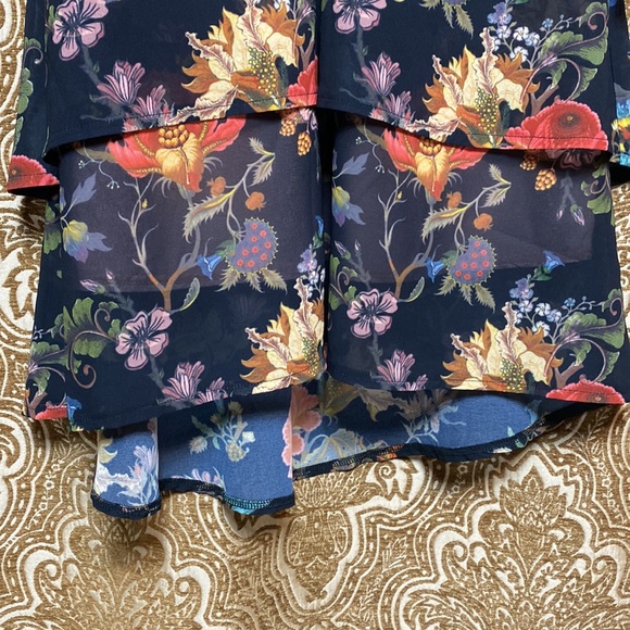 •fridayiminlove• {Cascade Dreams} Maxi Dress (navy / burgundy) - Picture 15 of 17